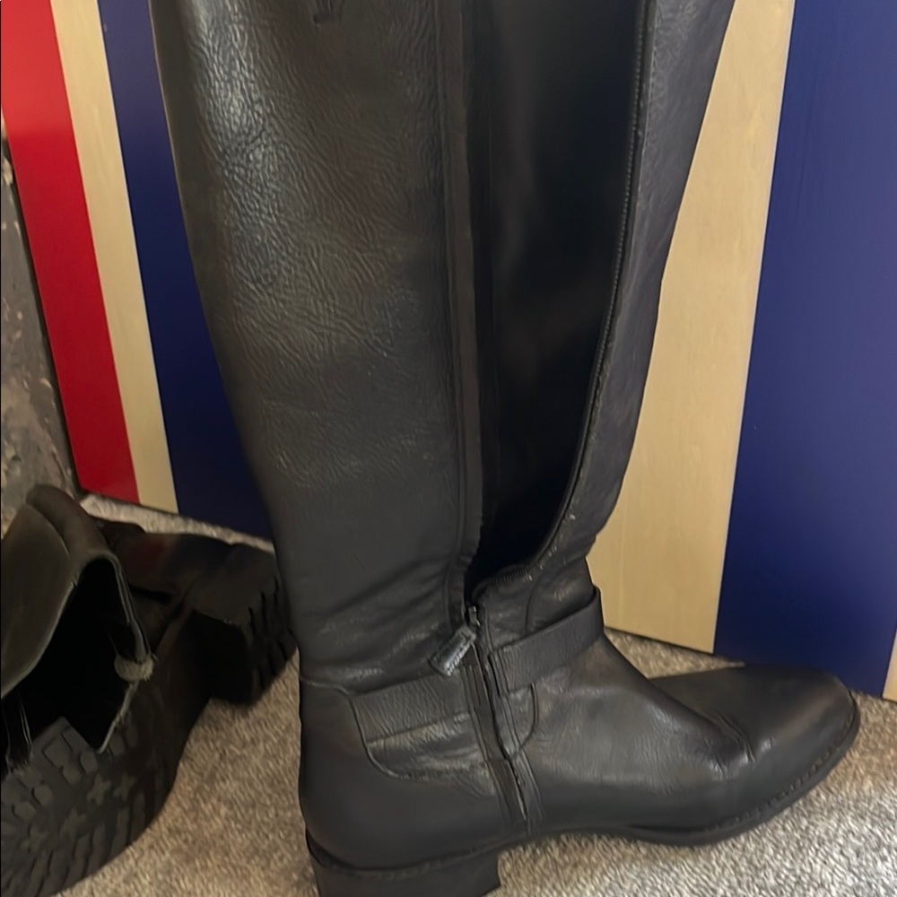Cole Haan Black Heeled Boots - Picture 2 of 5